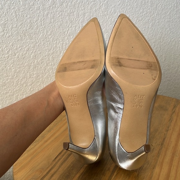 Naturalizer Anna Pump in Silver Leather - Picture 5 of 6